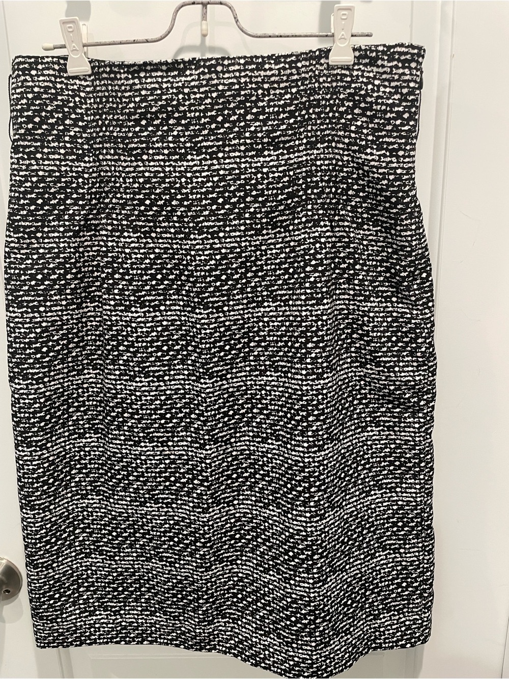 Worthington Black and White Tweed Pencil Skirt